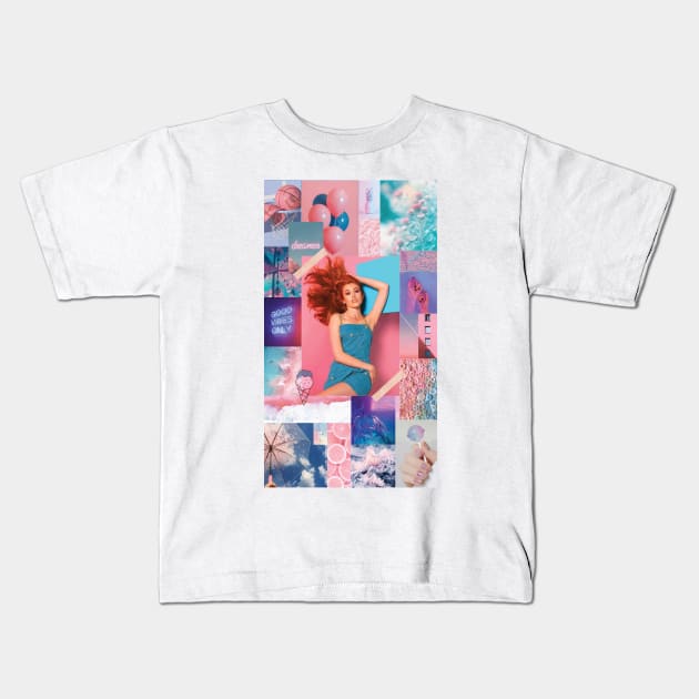 Katherine McNamara - Bubbly Pink Kids T-Shirt by BeCreativeArts